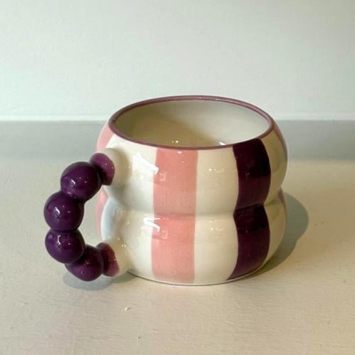 The round cup - purple and pink