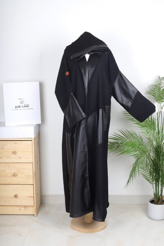 عبايه شتويه كلوش جلد