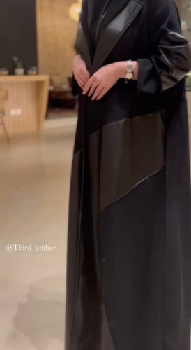 عبايه شتويه كلوش جلد