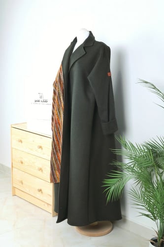 عبايه شتويه زيتي