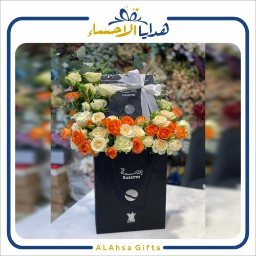 تنسيق ورد وعطر ( بصمة)