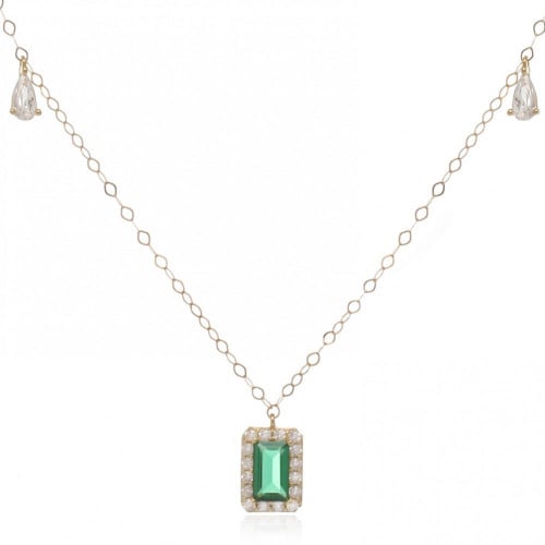 شوكر ذهب مرصع باحجار الزركون