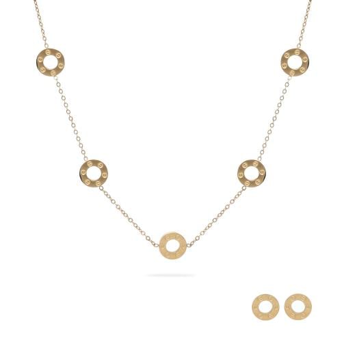 عقد بتصميم كارتير مع الحلق