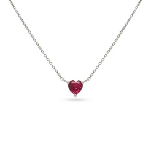 سلسال أنيق على شكل قلب احمر