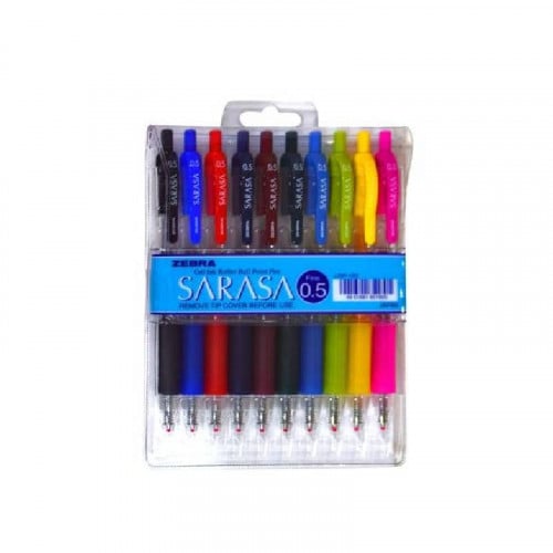 زيبرا- ساراسا 0.5 - كرت 10 أقلام