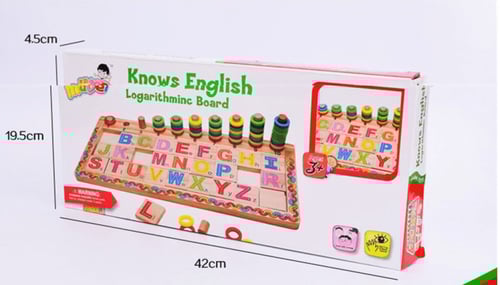 لوحة خشبية لتعليم الأحرف