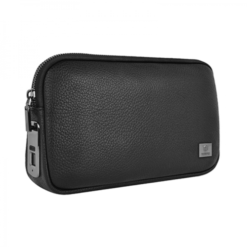 Alphа Anti- theft clutch bag Fingerprint lock جلد...