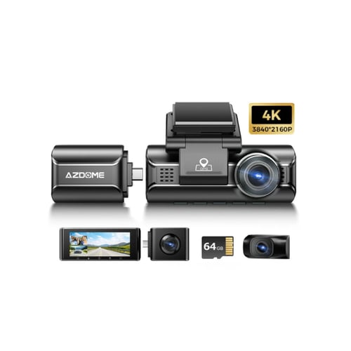 كاميرا داش كام مكثفات M550 Max بـ 3 كاميرات: امامي...