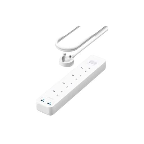 توصيلة كهربائية 1.8 متر 4 منافذ كهرباء مع 2 منفذ U...