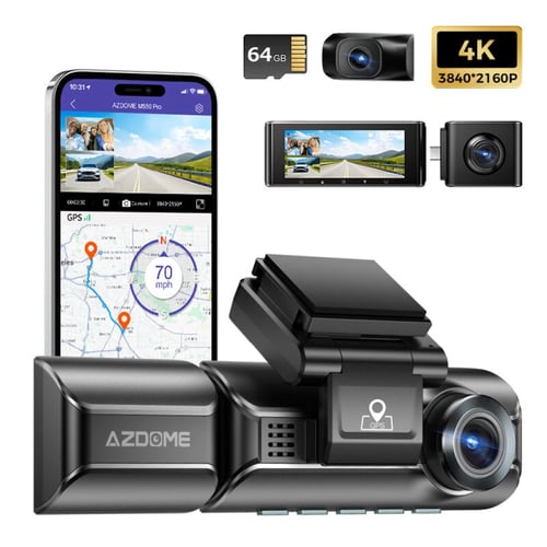 كاميرا داش كام مكثفات M550 Max بـ 3 كاميرات: امامي...