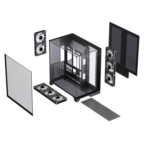 كيس كمبيوتر INFINTY PLUS بتصميم مميز مع 8 مراوح