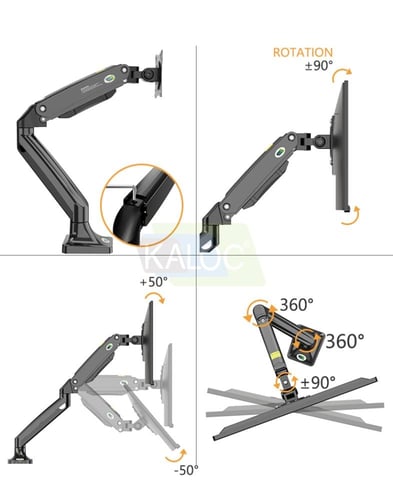 ستاند شاشة متحرك لشاشة وحده باللون الأسود