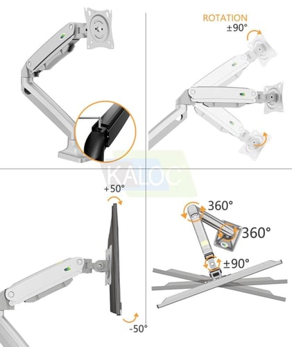 ستاند شاشة متحرك لشاشة باللون الرمادي
