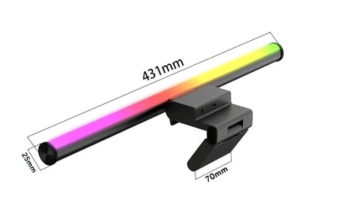اضاءة للشاشة مميزة RGB وايرلس بجهاز تحكم عن بعد