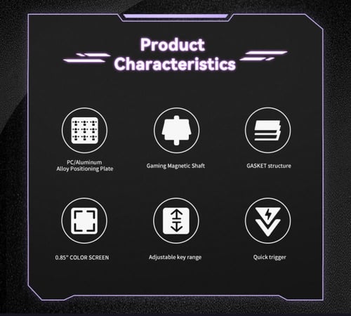 كيبورد مغناطيسي لاسلكي AK820 MAX باللغة العربية با...