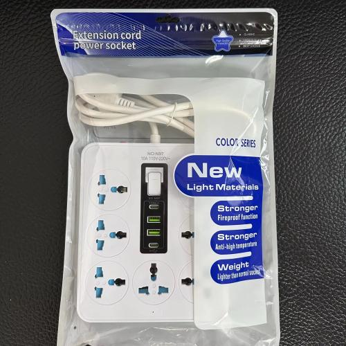 توصيلة كهرباء بـ7 منافذ كهرباء و4 منافذ USB