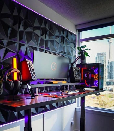 لوح واحد 3D دايموند اسود حجم كبير