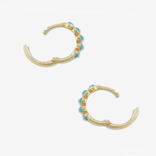 قرط فضه بالحجر الفيروزي