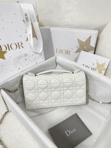 Dior Top Handle ابيض21cm