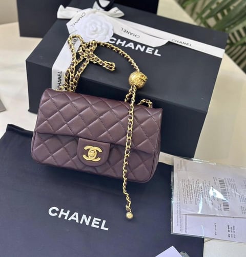 شنطة شانيل عنابي