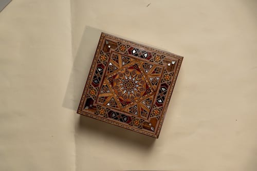 صندوق خشبي دمشقي كبير