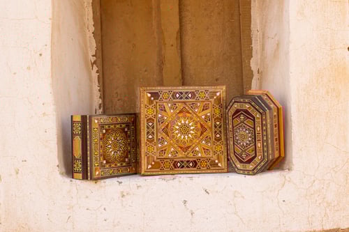 صندوق خشبي دمشقي كبير