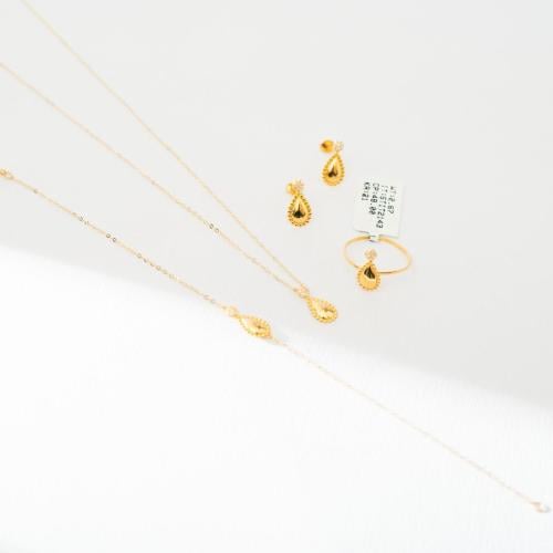 طقم ذهب عيار 21