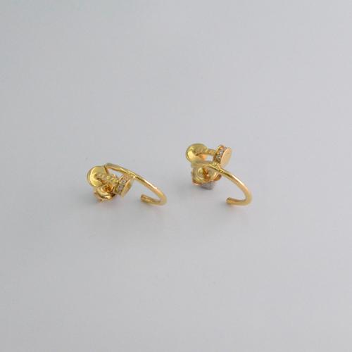 حلق ذهب عيار 18