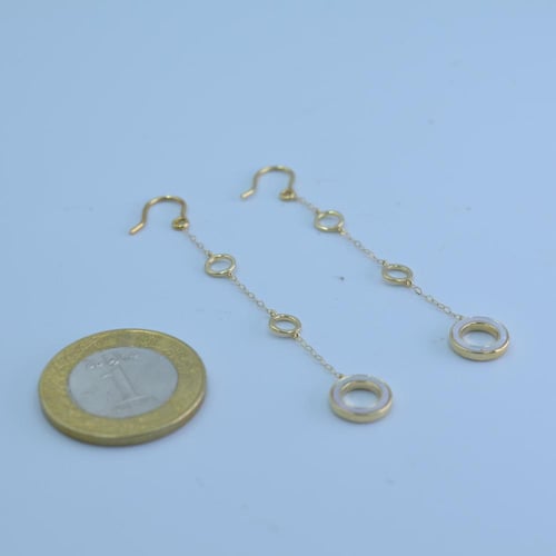 حلق ذهب عيار 18