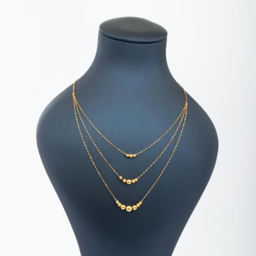 عقد ذهب عيار 21