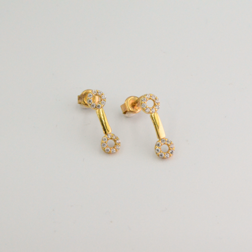 حلق ذهب عيار 18