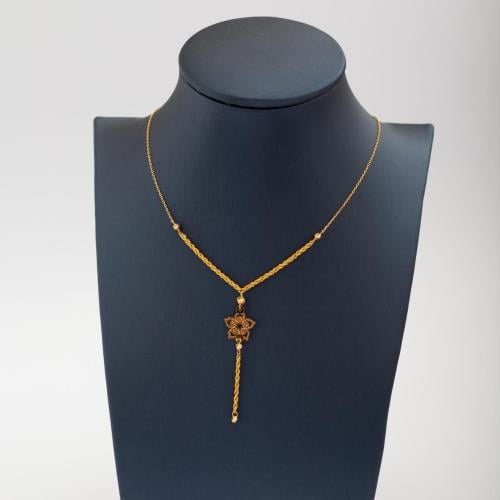 عقد ذهب عيار 21