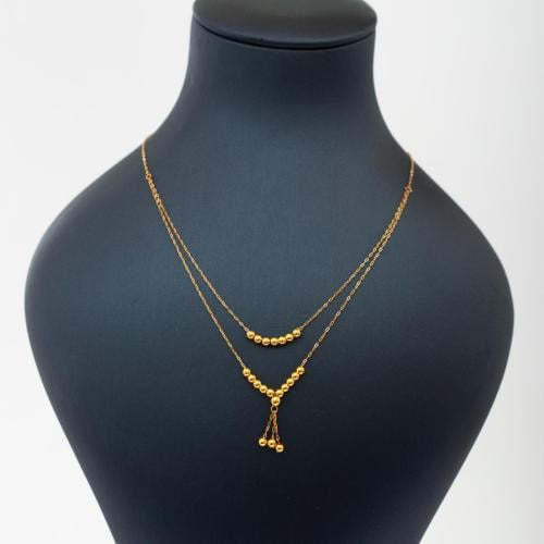 عقد ذهب عيار 21