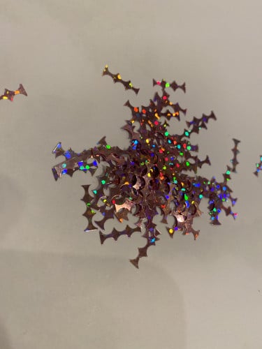 ترتر لون لحمي عاكس ومتعدد الالوان هولوقرافيك