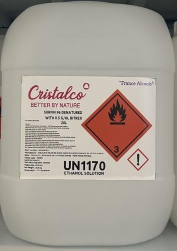 Crystalco alcohol 20 liters shipping company SMSA...