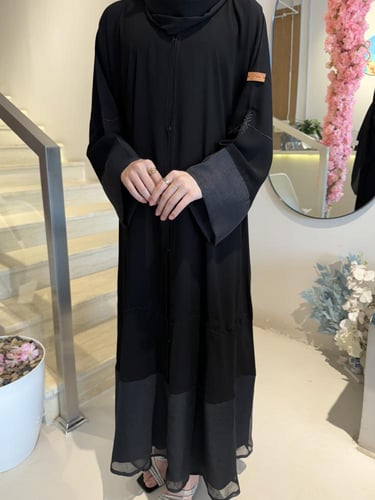 عباية الكم والاسفل تل نص كلوش - قماش ملكي