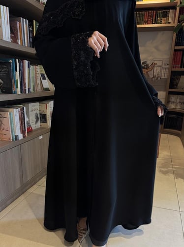 عباية الكم واسع كلفة شك قماش انترنت - نص كلوش