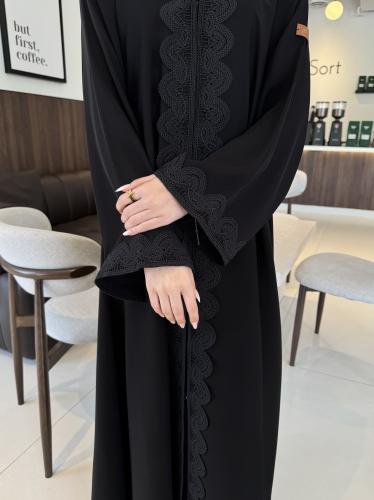 عباية الكم والوسط بكلفة نص كلوش - قماش إنترنت