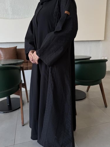 عباية الكم والجوانب قماش ركامه نص كلوش - قماش إنتر...