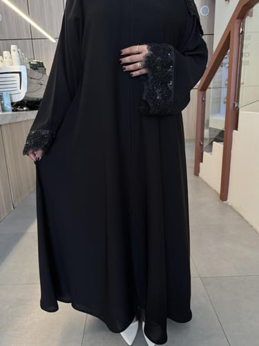 عباية الكم واسع كلفة شك قماش انترنت - نص كلوش