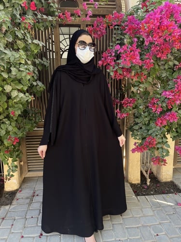 عباية الكم كامل شك نص كلوش -قماش إنترنت