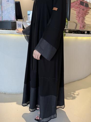 عباية الكم والاسفل تل نص كلوش - قماش ملكي