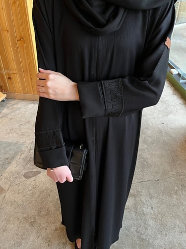 عباية سوده - قماش راما