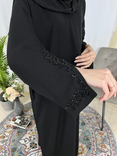 عباية الكم مفتوح بـ شك قماش انترنت