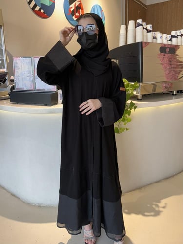 عباية الكم والاسفل تل نص كلوش - قماش ملكي