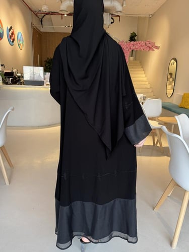 عباية الكم والاسفل تل نص كلوش - قماش ملكي