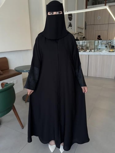 عباية الكم جكار واسع نص كلوش - القماش انترنت