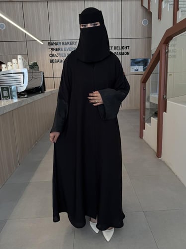 عباية الكم جكار واسع نص كلوش - القماش انترنت