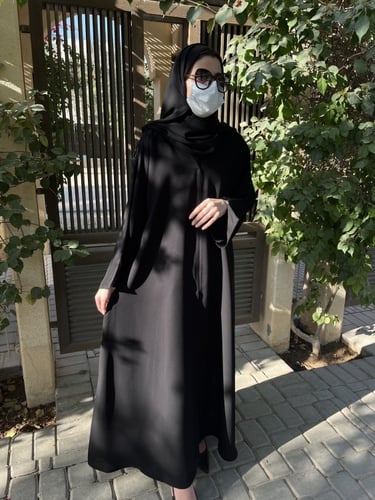 عباية الكم كامل شك نص كلوش -قماش إنترنت