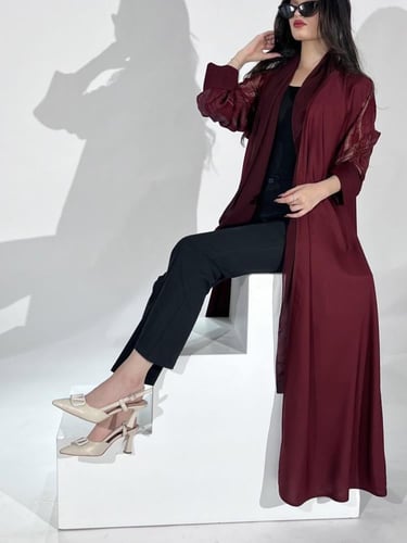 كريب كلوش بورغندي بكم كشميري